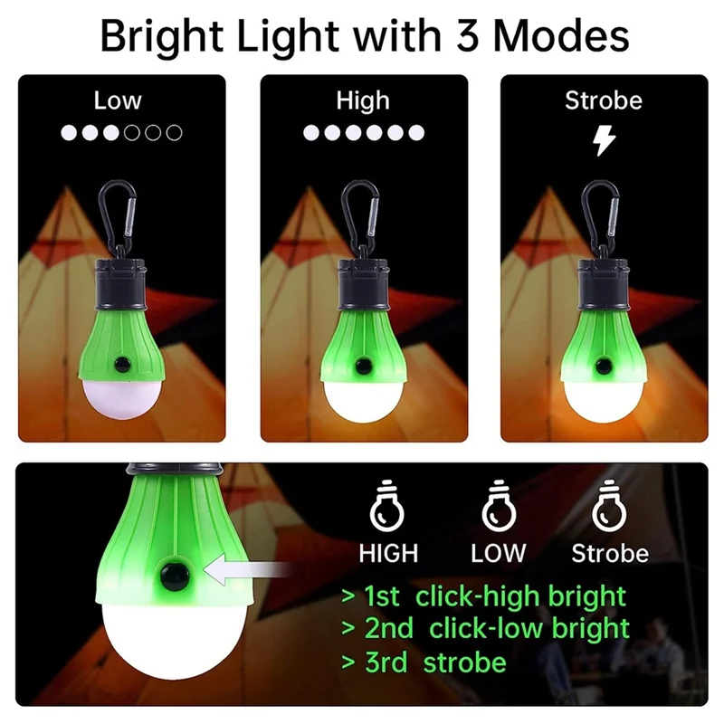 

5 Packs Camping Light Bulb Tent Lights Lamp Camping Gear And Equipment For Hiking