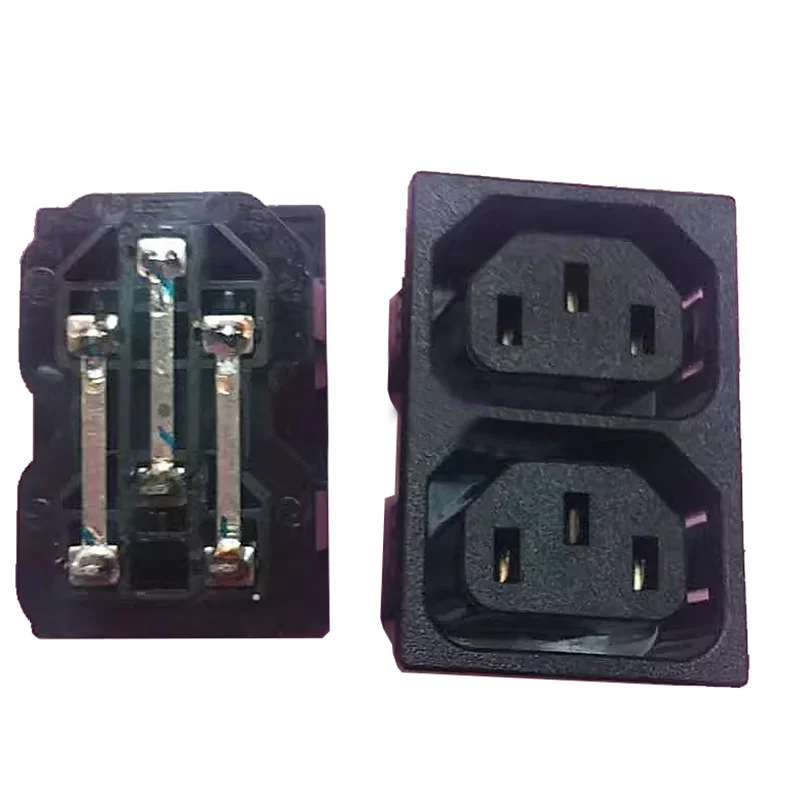 Taiwan 742W-2P Dual card type 1.5 card socket C13 female socket Power cabinet socket 15A125V UL certification