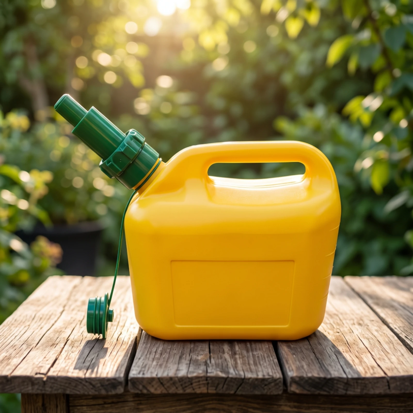 Jerry Can Compact Fuel Tank with Spout Fuel Can with Handle Robust Container Plastic for Homeowners, Lawnmower, Garage