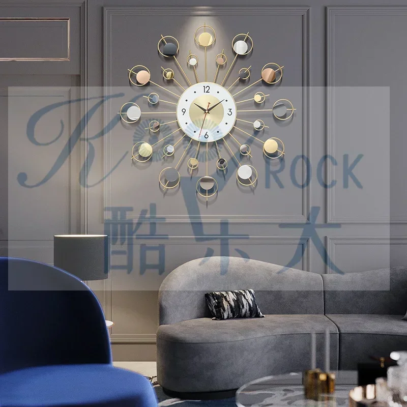 Dream of the Milky Way Wall Clock, Silent Quartz Clock,The Vastness Universe of Various Celestial Bodies,Grand Vision Business