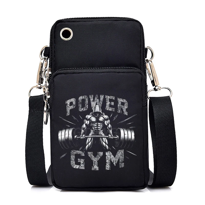 

Сумка-мессенджер Power Gym Graphic Mini для мобильного телефона, винтажная, с изображением Иисуса, для женщин и мужчин, модная, для занятий спортом и фитнесом, маленькая сумка через плечо
