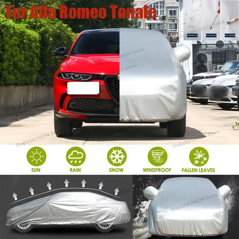 

For Alfa Romeo Tonale Auto Anti snow Anti dust Sunscreen Anti-uv Anti peeling paint And Anti Rainwater 210t car cover Car cover