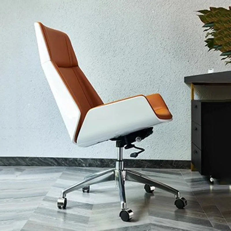 Modern Normal Office Chair Orange Girls Boys Salon Living Room Office Chairs Fancy Lazy High Cadeira De Escritorio Furniture