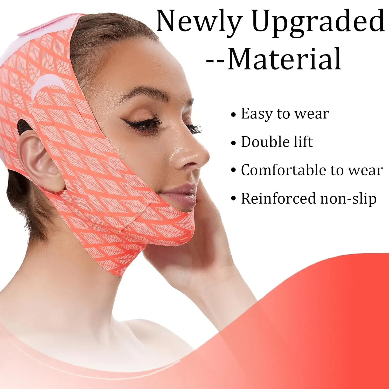 V Line Mask Chin Strap Prevent Sagging V Shaped Face Belt Chin Strap for Sleeping Women Jaw Exerciser