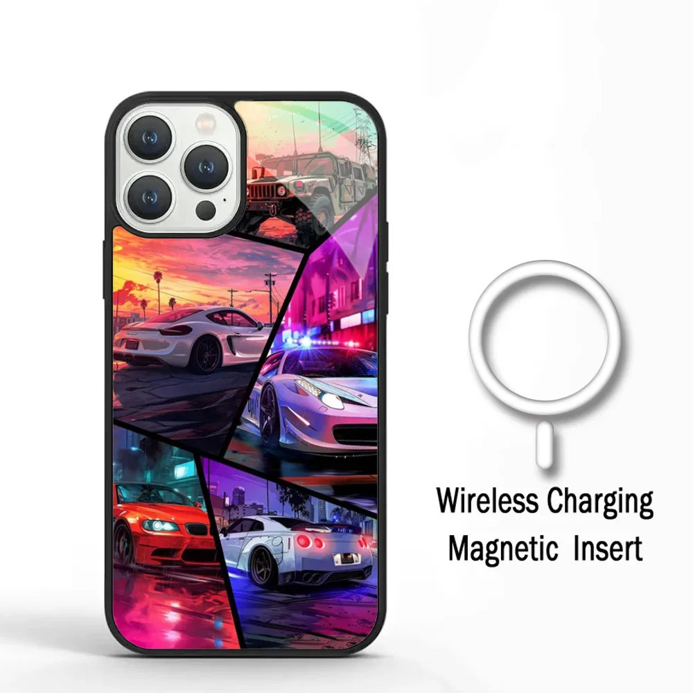 G-GTA 6 G-Grand Theft A- Auto VI Phone Case For IPhone 11 12 13 14 15 Plus Pro Max Mirror Acrylic Cover For Magsafe