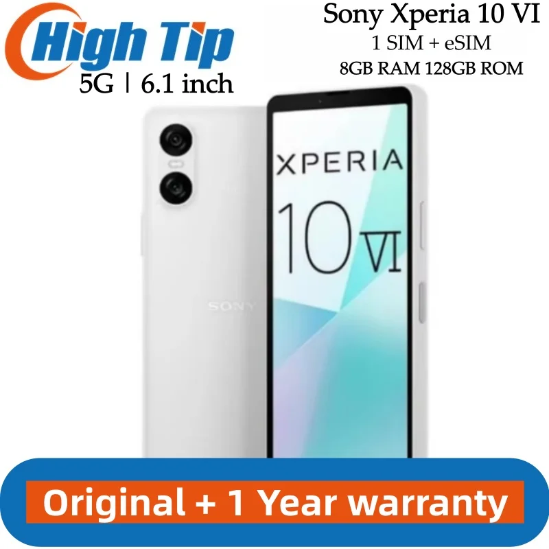 هاتف محمول Sony Xperia 10 VI 5G النسخة اليابانية 8G 128GB 6.1 "OLED Snapdragon 6 Gen 1 ثماني النواة أندرويد 48MP هاتف ذكي #1