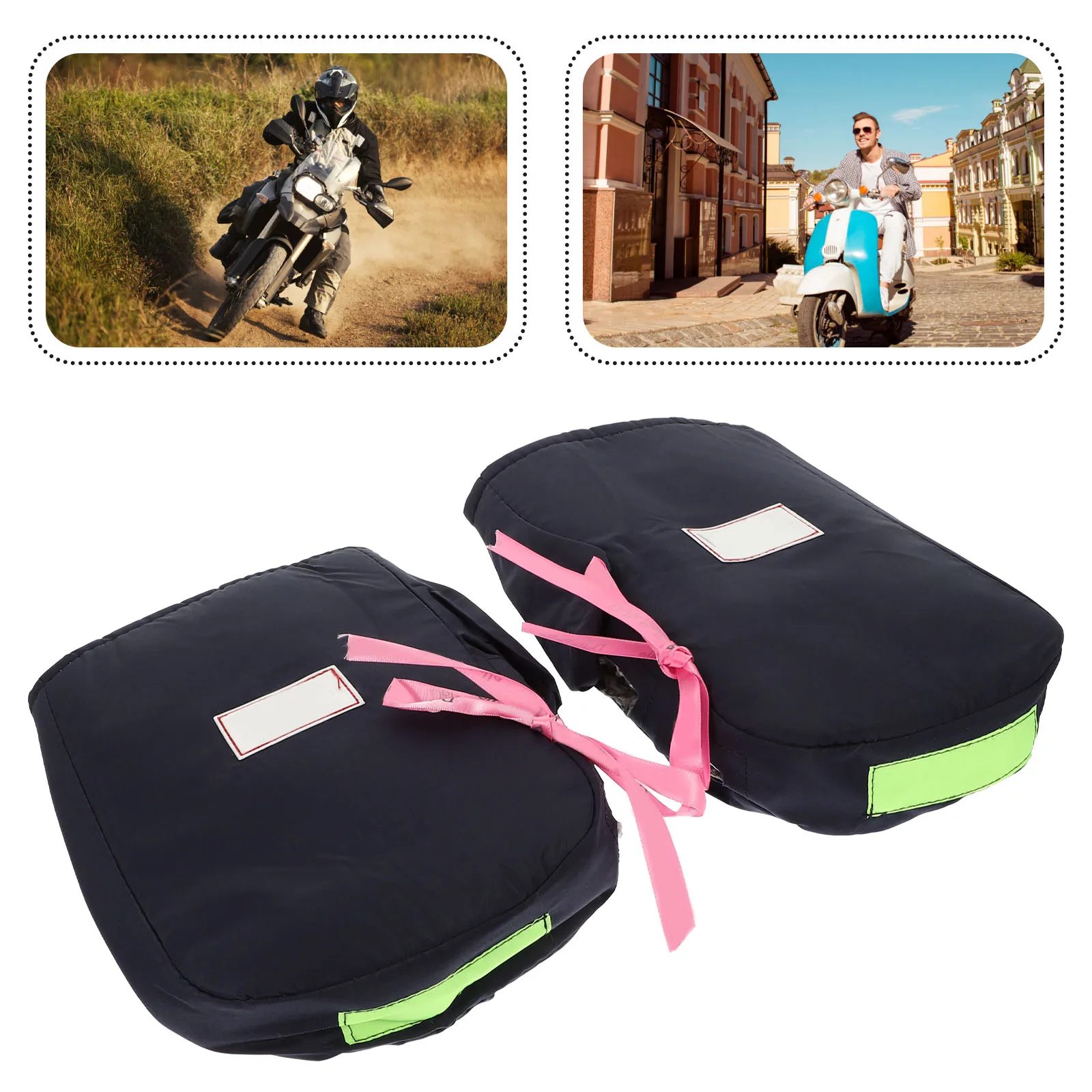 

Fingerless Handlebar Cover Gloves for Motorcycle Riding Water Proof Oxford Cloth Atv