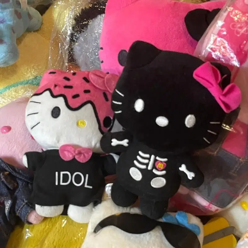 Nuovo Sanrio Hello Kitty Teschio Peluche Bambola Cartone Animato Simpatico Kitty Peluche Portachiavi Ciondolo Borsa Accessori Ciondolo Regalo di Festa Giocattoli