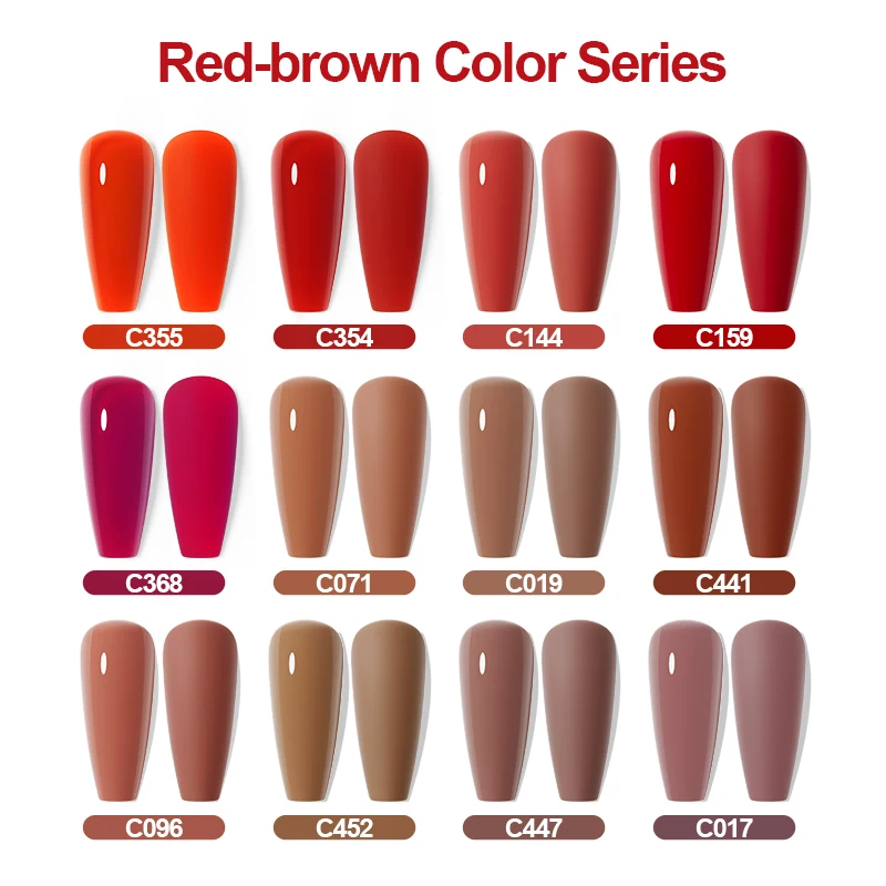 Rosalind Pure Nude Red Series Full Nails Art Nail Art Supplies Vernis Semi Permanent Gel Soak Off LED UV Gel Nail Varnishes