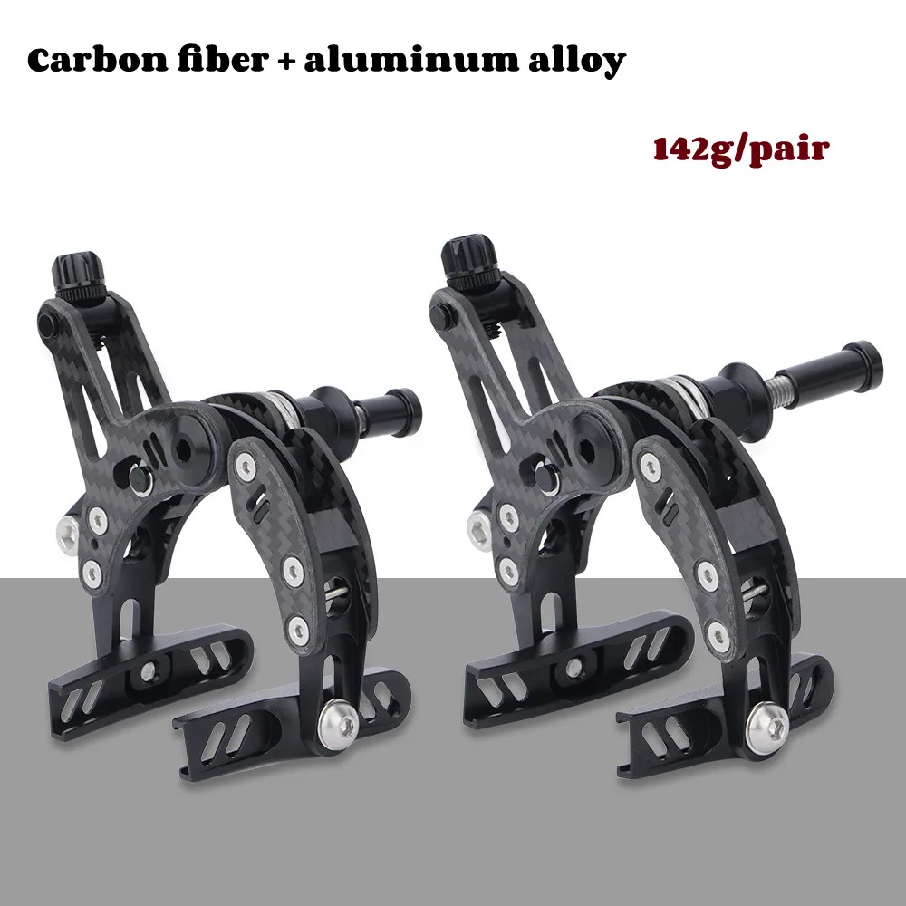 Road Bike C Brake Carbon Fiber Dual Pivot Calipers 142G Ultralight Side Pull Rim Brake C Clipper EE FOR ZTTO Folding Bike Part