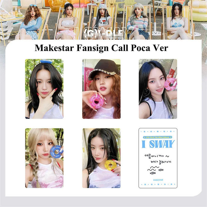 KPOP 5pcs/set Gidle New Album I SWAY LOMO Card Minnie YUQI HD High Quality Fan Collection Gift (G) I-DLE Postcard Photo Card