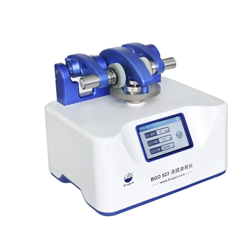 BGD 523 ISO 5470 Tester per l'abrasione della pellicola di vernice Apparecchiatura per test dell'abrasione rotazionale DIN 52347 DIN 53109 ISO 9352