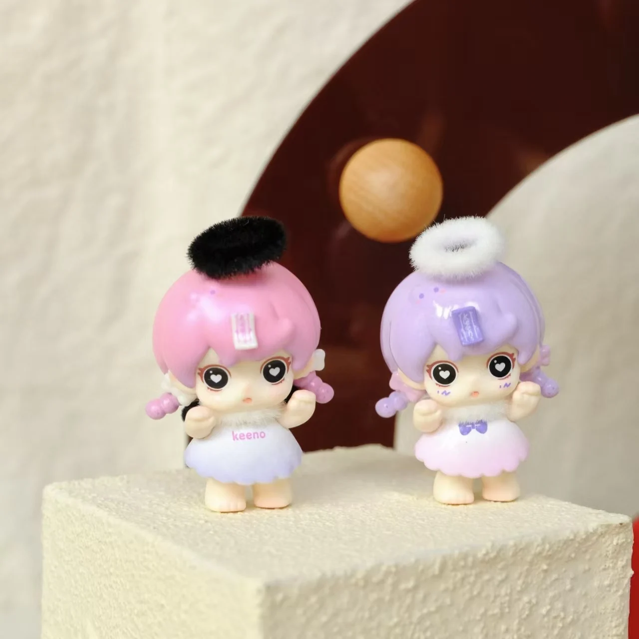 

Коллекционная мини-фигурка Keeno Ghost: серия Little Angel, серия Kawaii Blind Bag, для декора рабочего стола, дома и офиса