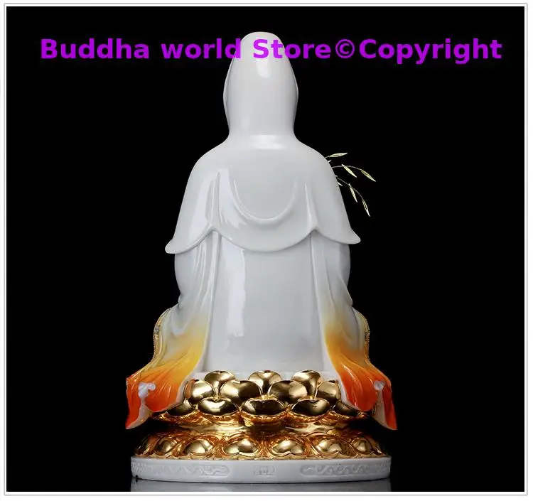 2025 High grade jade Avalokitesvara Guan yin buddha statue HOME family Temple Worship Bless Patron saint God bring good luck