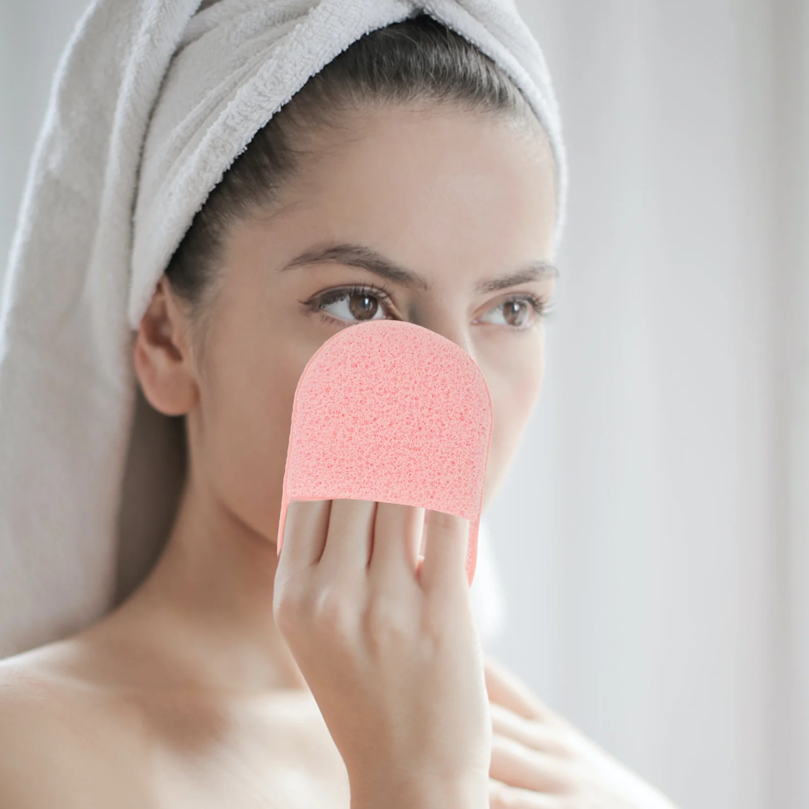 

3 Pcs Facial Sponges Pink Cleansing Sponge for Face Washing Deep Clean Exfoliating Makeup Removal Tools