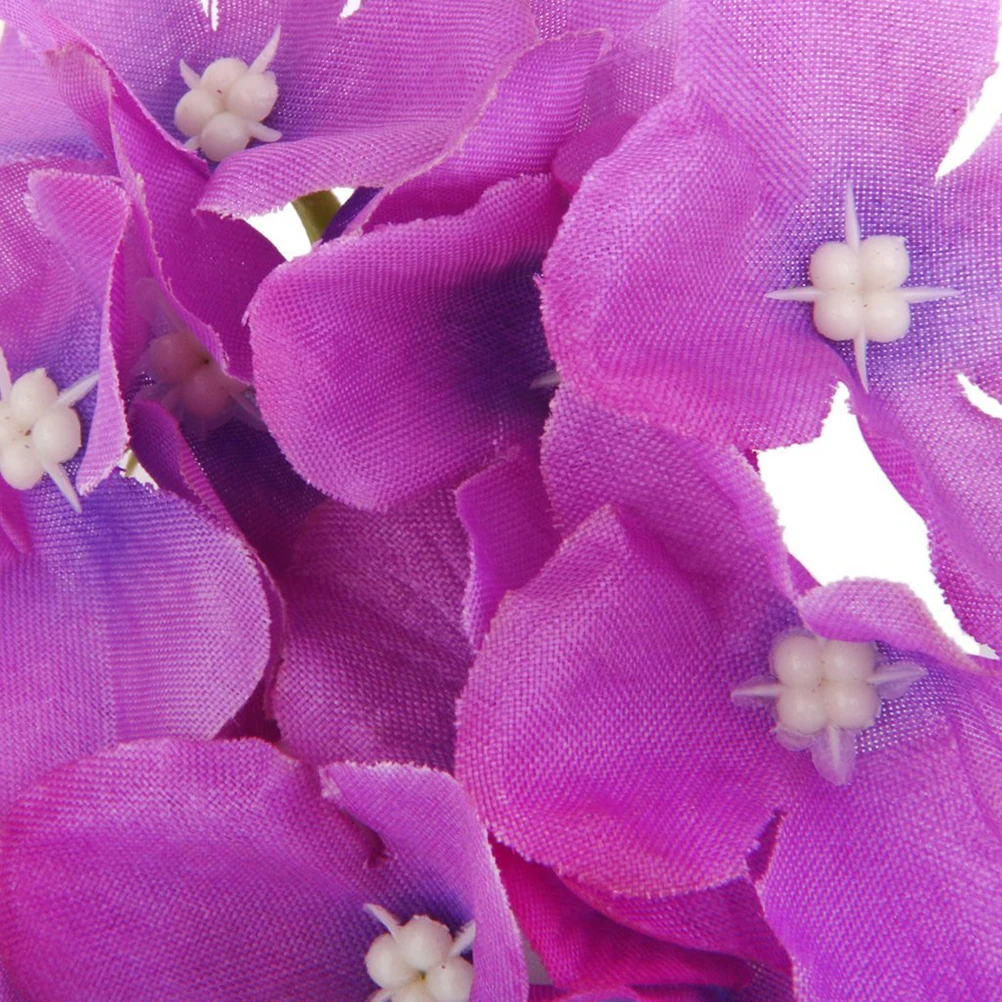 

20 Pcs Wedding Artificial Hydrangea Flower Purple Centerpieces for Tables Silk Flowers
