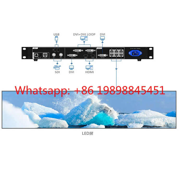 Novastar VX600 All‑in‑One LED Video Processor，3.9M Pixels，6 Gigabit Ports，Low Latency for Stage Rental & Outdoor LED Screen