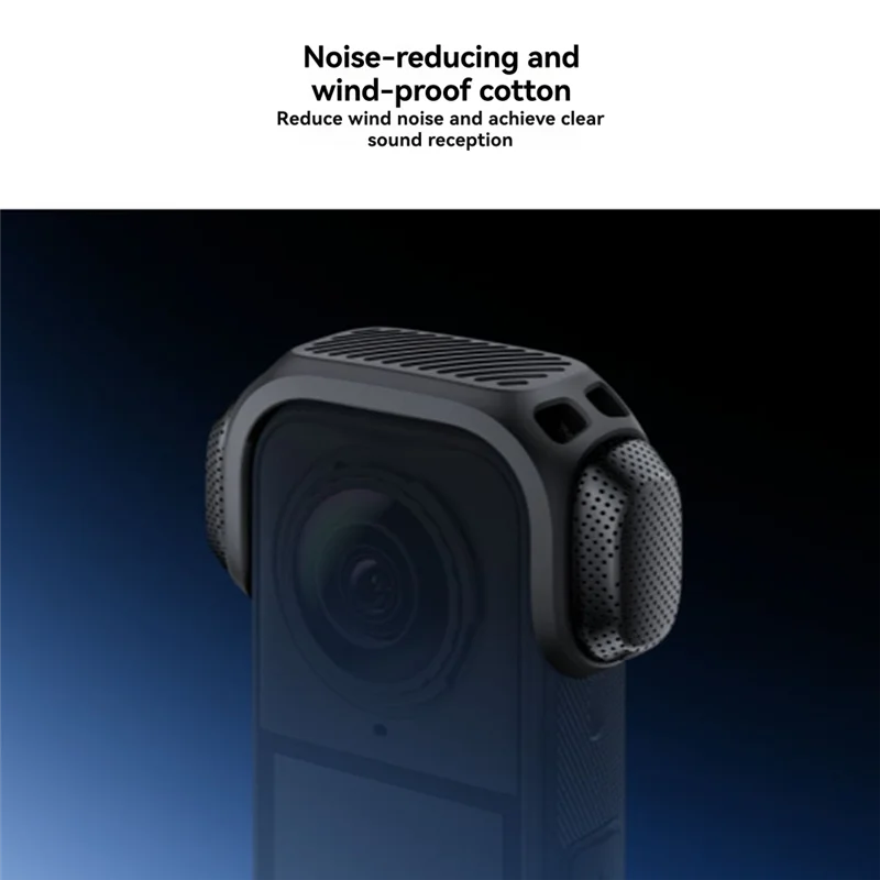Insta360 X5 앞 유리 마이크 폼 홀더 Insta360 X5 용 바람 소음 감소 마운트 어쿠스틱 폼 스냅 홀더-BTFL