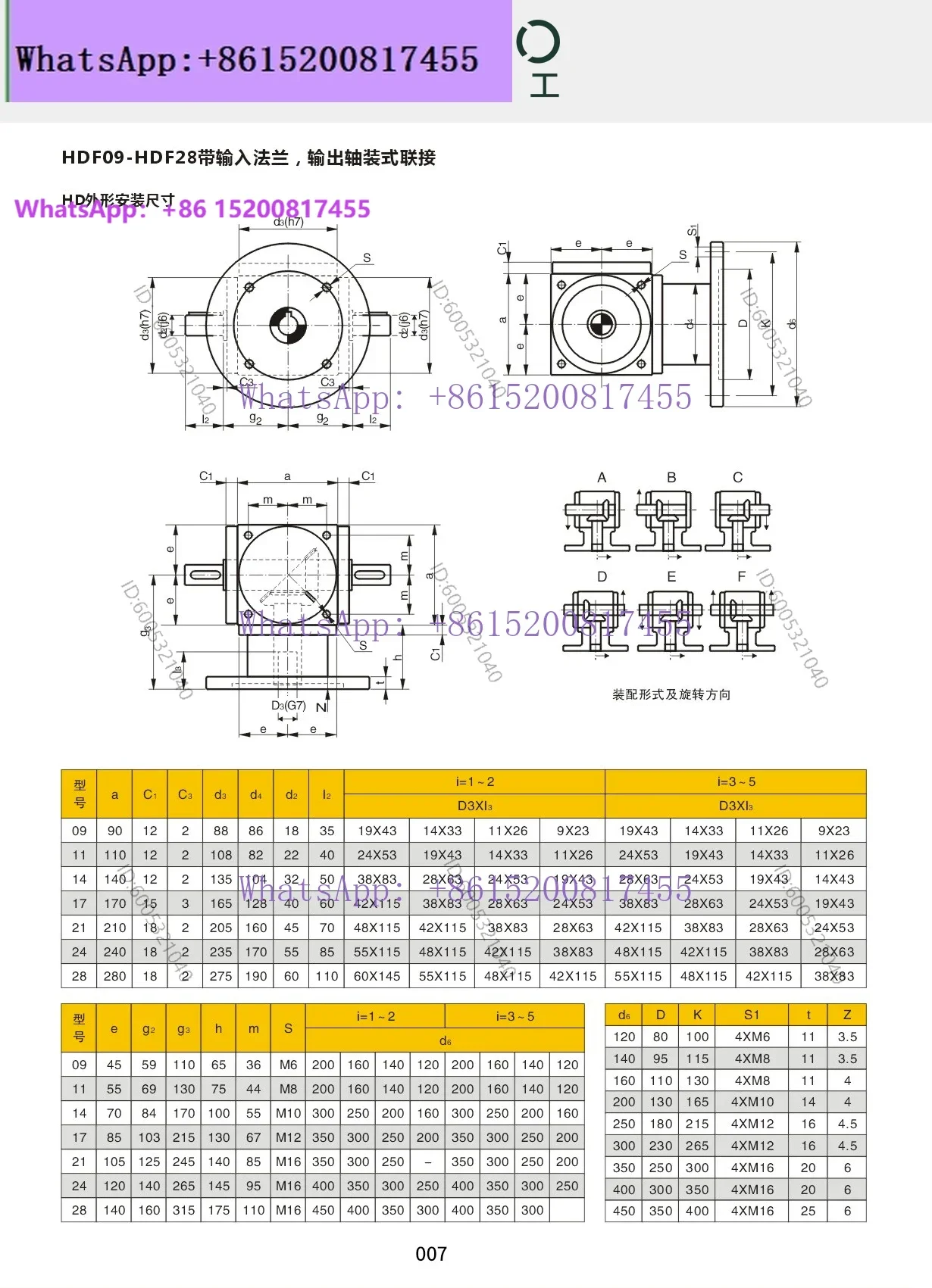 HD steering box HD09 HDA11 HDAF14 spiral taper commutator, right angle bevel gear reducer view 5