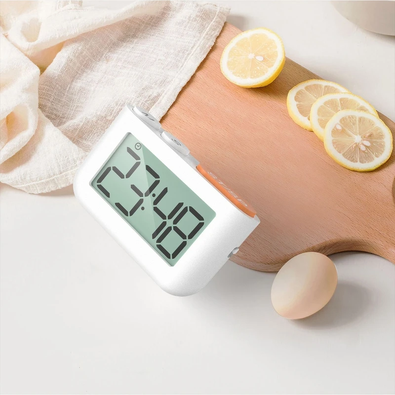 ساعة توقيت رقمية على مدار الساعة متعددة الوظائف ميقاتي الكتروني مع أرقام كبيرة ودعم مغناطيسي لأعمال مكتب دراسة المطبخ