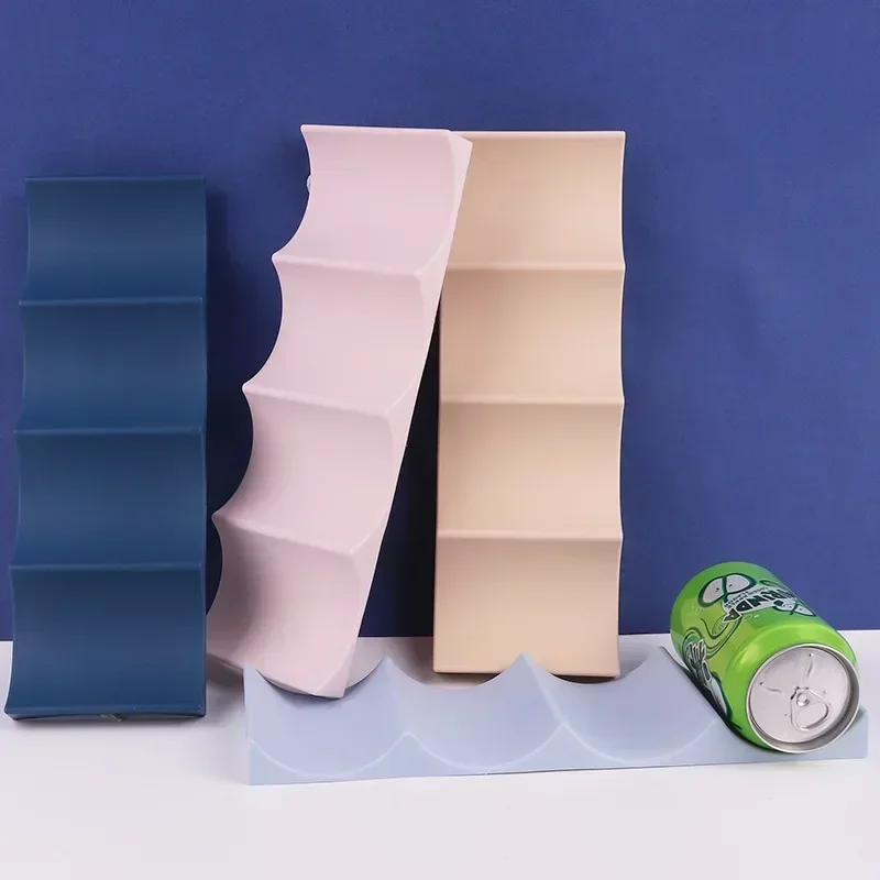 Estante de plástico para almacenamiento de vino, soporte apilable para botellas de vino, gabinete para vino, soporte para mostrador y almacenamiento, barra de soporte de pared para champán
