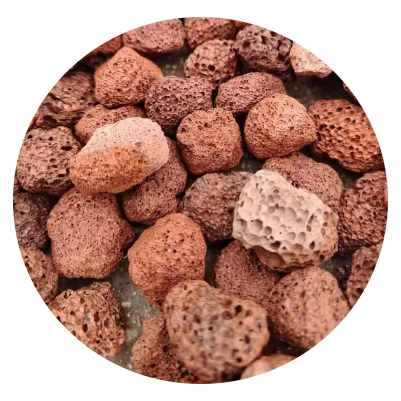 

Red Tumbled Aquarium Sand Decorative Basalt Natural lava Pumice Stone lava Rock Stone Red Porous lava Stone