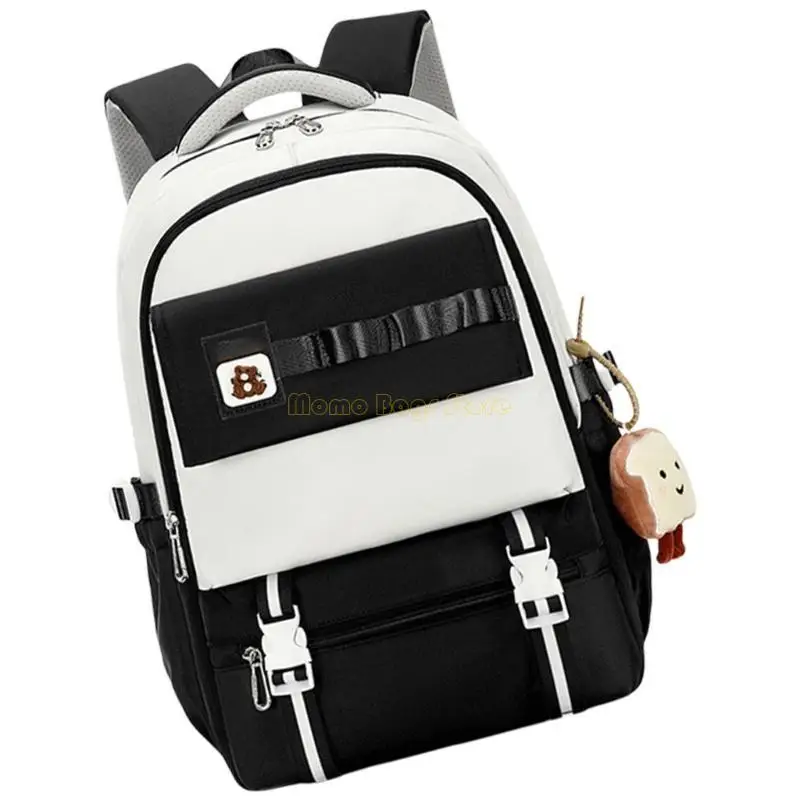 X90D Vielseitiger Schul -Rucksack für Teen Girls Nylon Rucksack mit bequemem Riemen