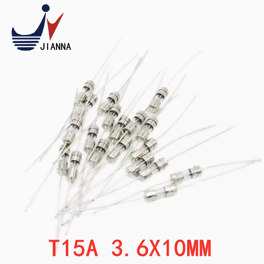 3.6MM*10MM delay slow fuse with lead glass fuse/tube 3.6X10MM T15A