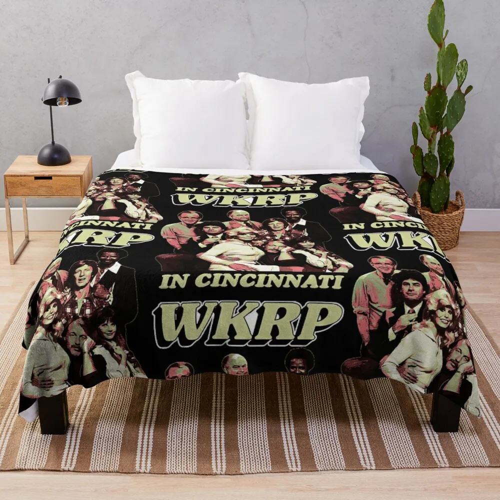 

WKRP в стиле ретро 80-х годов Cincinnati, тяжелое одеяло для сна, милые одеяла для кровати