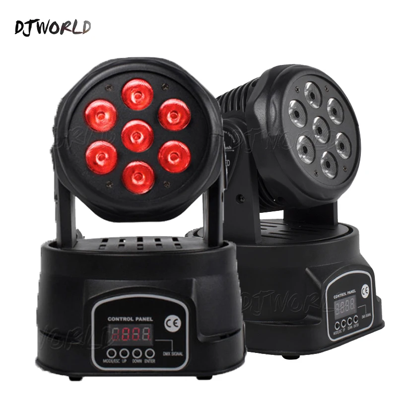 Imagem -03 - Led Moving Head Light para dj Profissional Rgbw Bar Efeitos de Palco Party Soundlight Iluminação Boate Dmx Disco Light 7x12w