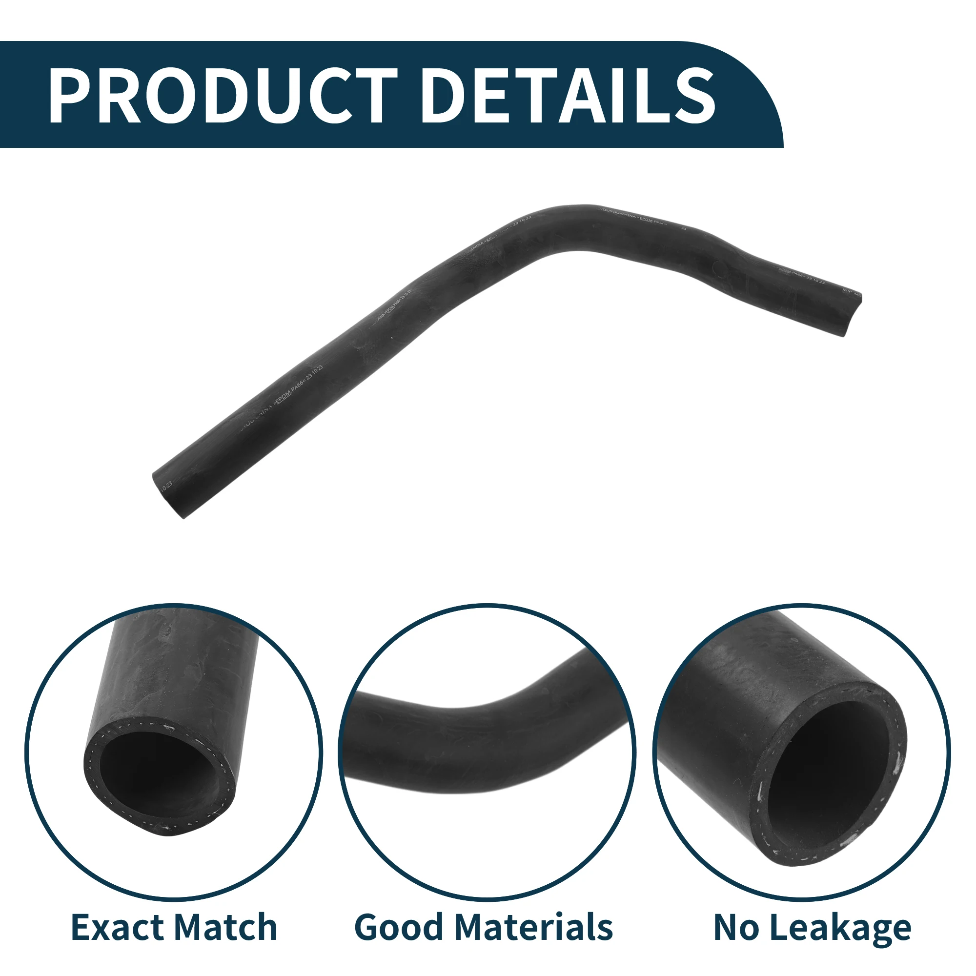 

UXCELL Radiator Hose Heater Outlet Pipe for Toyota Land Cruiser 2012-2016 No.1657231292 Rubber Lower Black