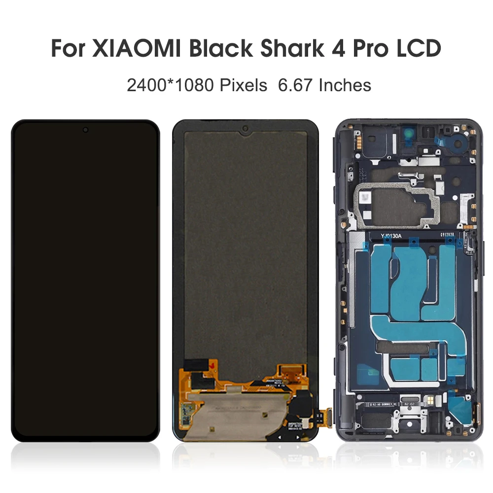 For Xiaomi 6.67\'\'Black Shark 4 Pro For  Black Shark 4 PRS-H0 LCD Display Touch Screen Digitizer Assembly Replacement