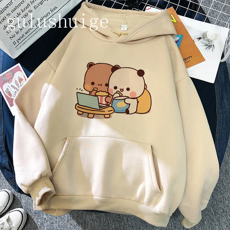 90s Sweatshirts Kawaii Cartoon Bubu Dudu Love Hoodies Men Woman Streetwear Hoodie Sweatshirts Pullovers Harajuku Y2k Clothing