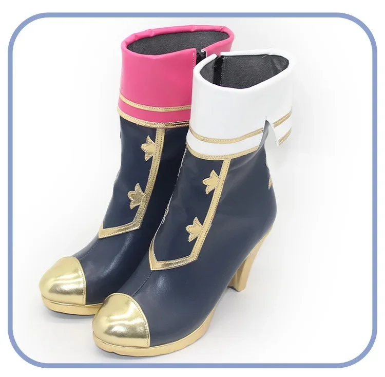 Sukoya Kana Cosplay Shoes Vtuber Cosplay Props Anime Accessories PU Leather Shoes Halloween Carnival High Heel Boots Custom Made