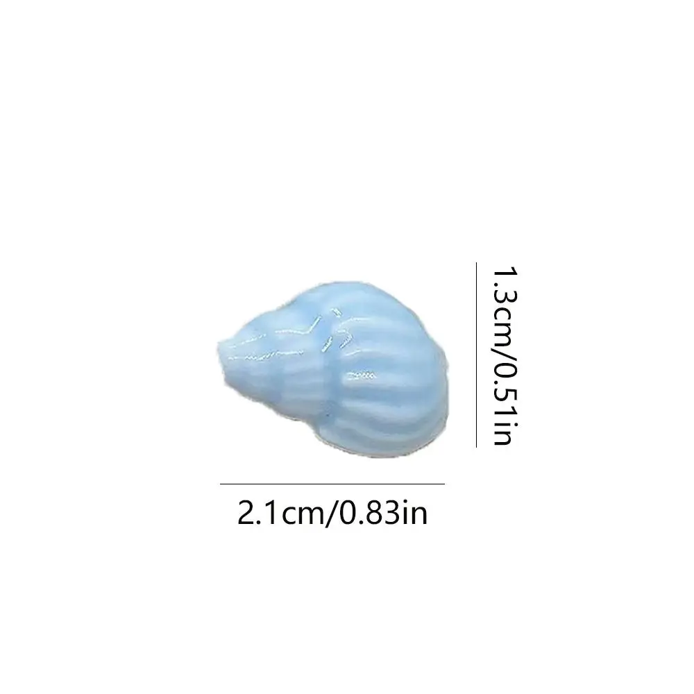 10Pcs Fresh Ceramics Shell Conch Spacer Beads Beach DIY for Jewelry Making Sea Shell Bracelets