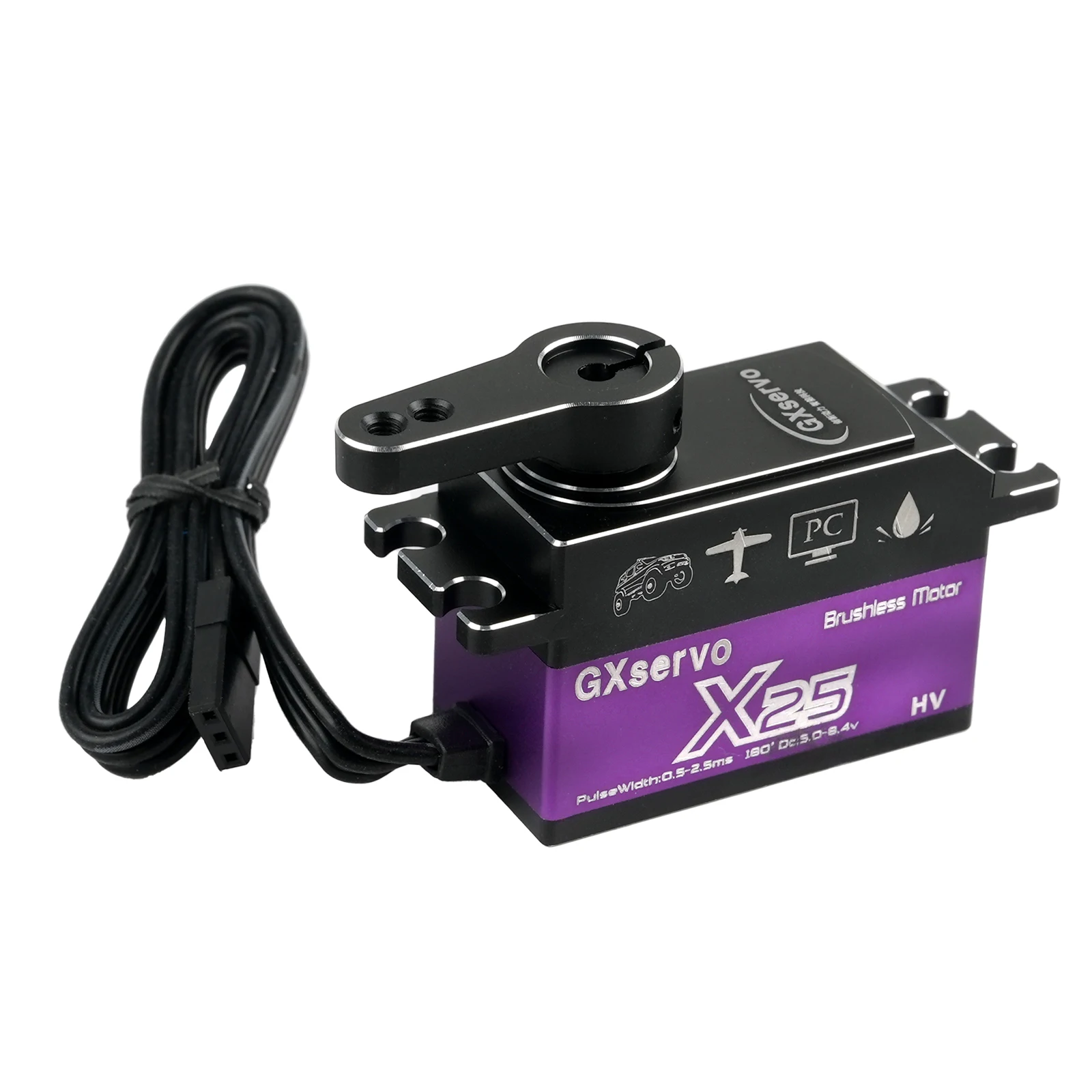 X25 Korte Body Digitale Servo Borstelloze Motor Metal Gear 180/270/360 Graden Waterdicht voor RC Robot auto Model DIY