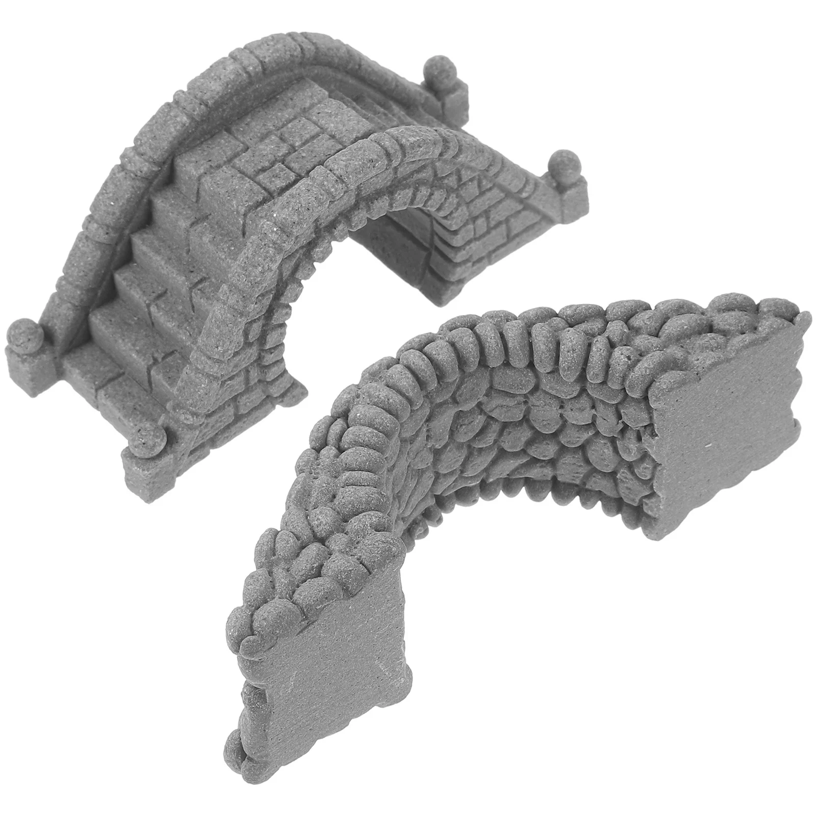 

2Pcs Flowing Miniature Bridge Aquarium Landscape Decoration Fish Tank Ornament Fish Tank Decor