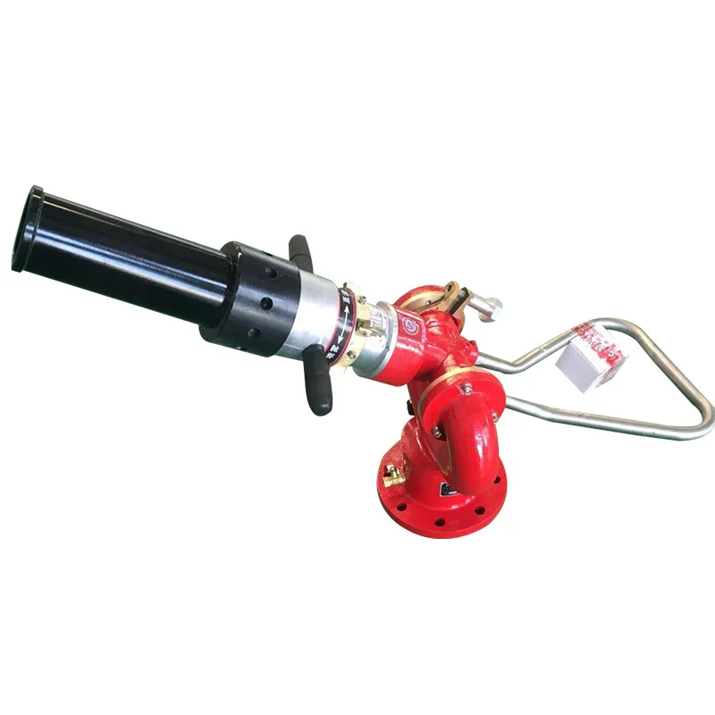 Fixed fire gun, DC wide-angle high-pressure rotating water gun spray gun foam water dual-purpose gun