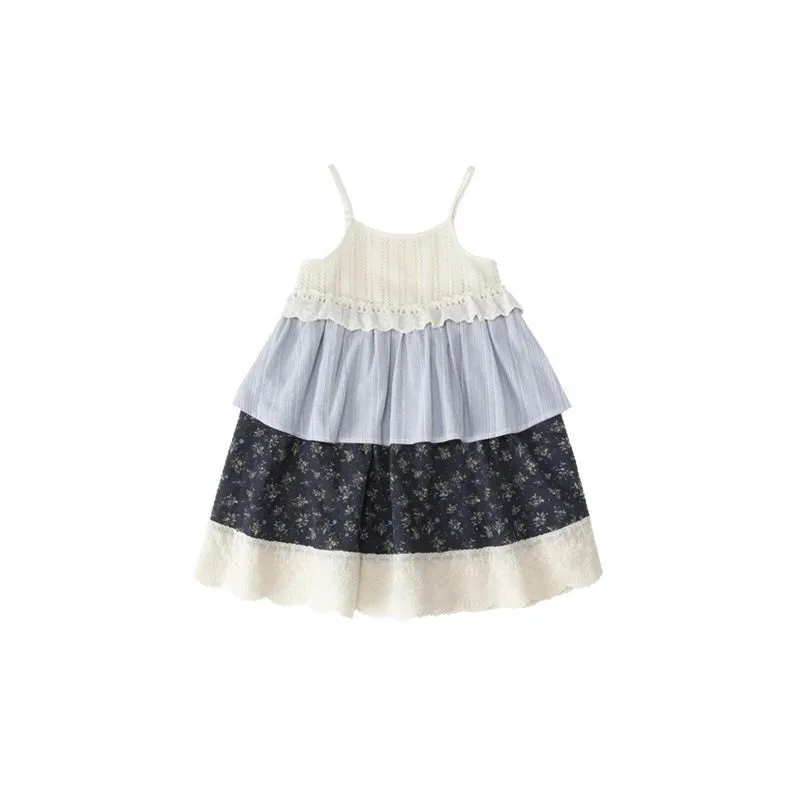 فساتين الفتيات صيف 2025 فستان الأميرة الجديد بدون أكمام للأطفال الصغار ملابس حفلات أعياد الميلاد زي لطيف للأطفال 5 6 7Y #6