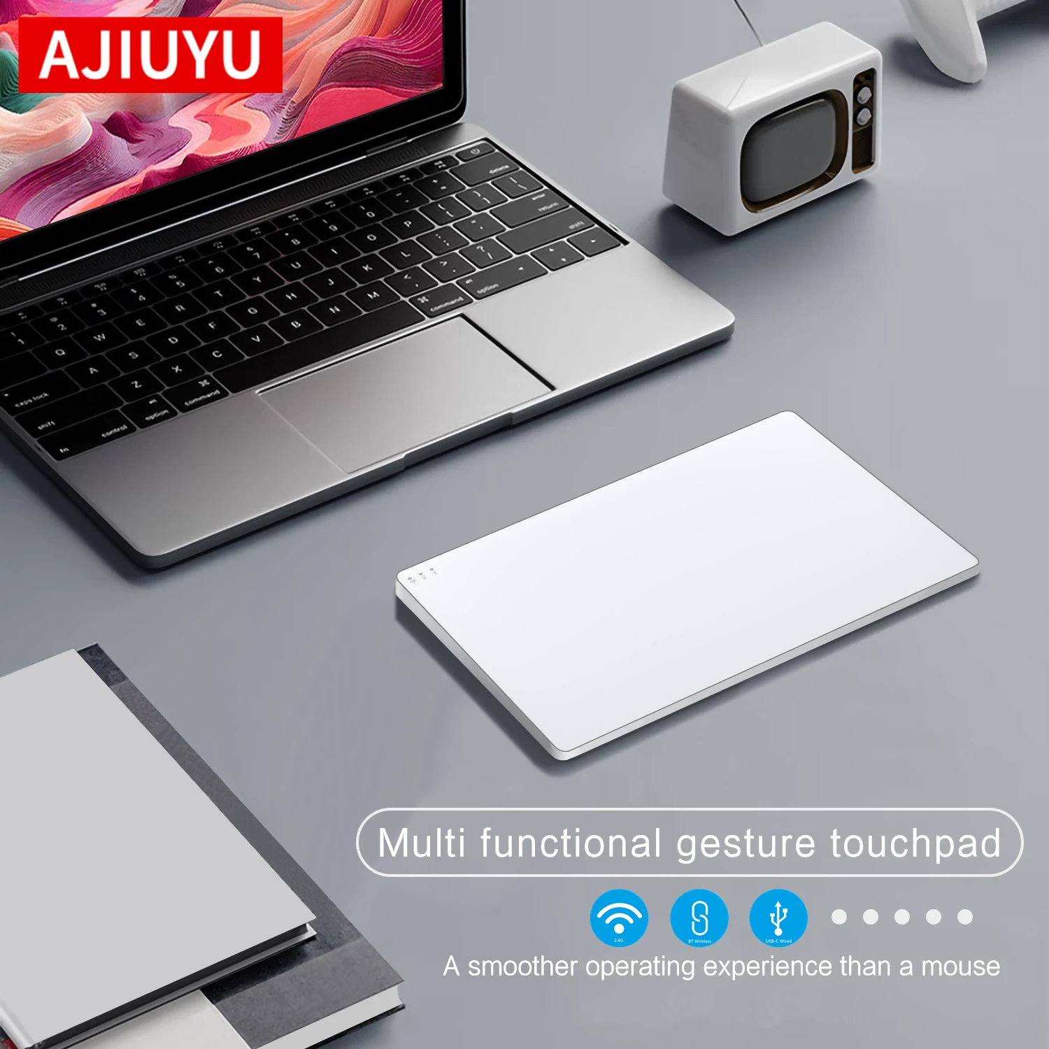 Trackpad Windows Draadloos 2.4G USB-C Bedraad Touchpad Win11/10/8/7 Voor Surface Pro Go/Laptop/Boek HP Dell NoteBook Multi-touch