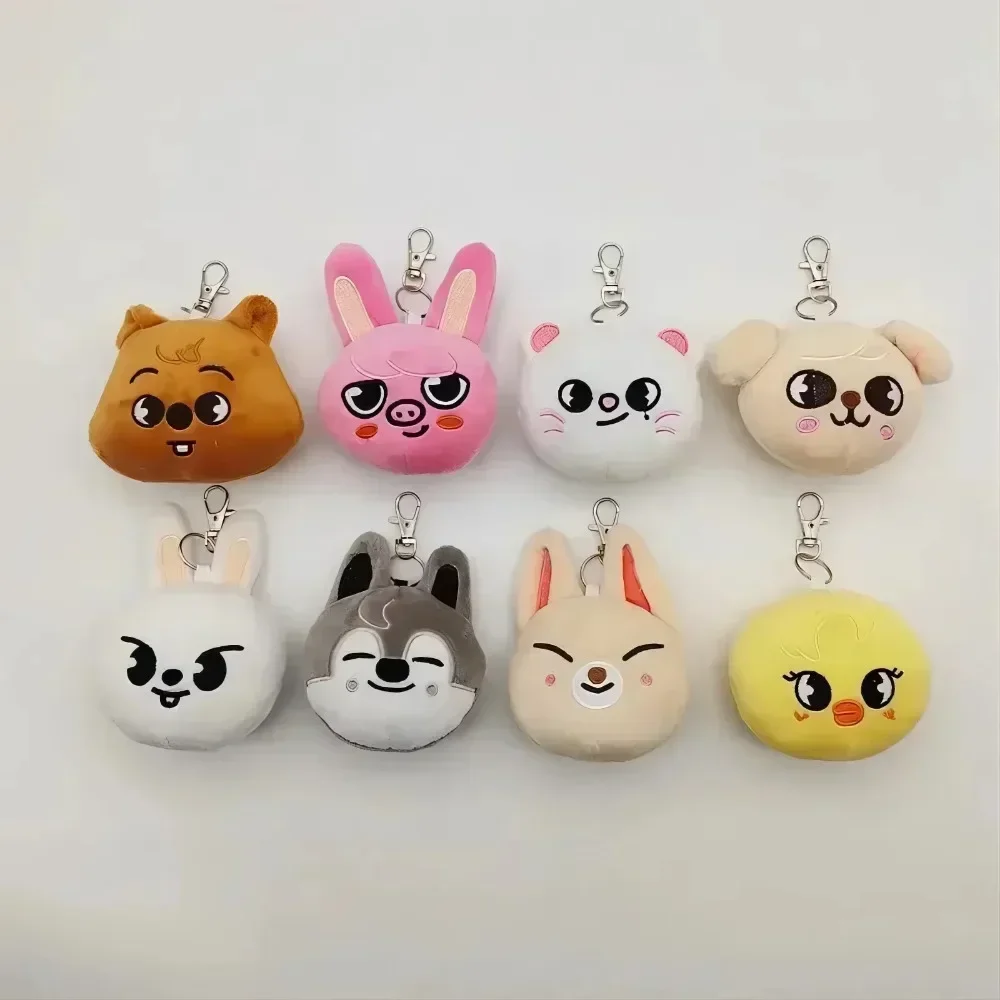 12cm Skzoo Kpop Plush Keychain Stuffed Animal Plushies TXT Plush Toys StrayKids JYP Fans Leeknow Hyunjin Key chain Pendant Gift