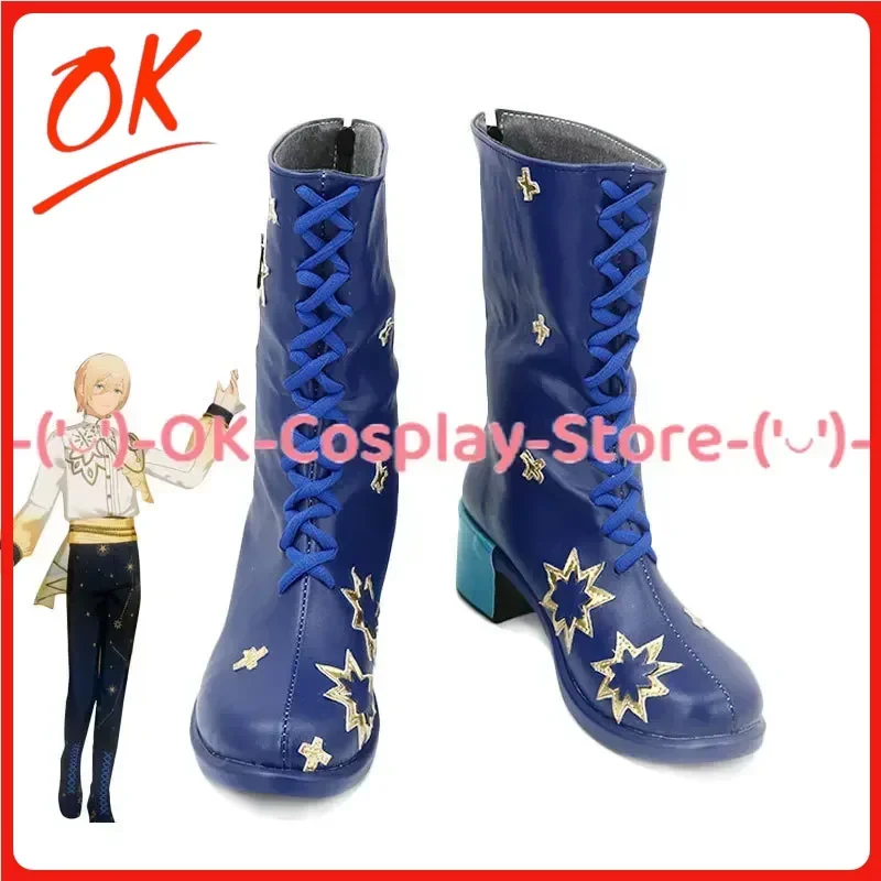 

[Customized] Tenshouin Eichi Cosplay Shoes Game Ensemble Stars Anime Roleplay Props Halloween Carnival Party PU Leather Boots