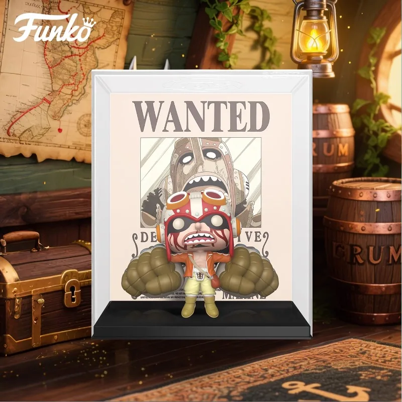 Edición genuina FUNKO POP 《 cubierta Usopp de una pieza 》 decoración de escritorio de acción de Anime modelo de adorno juguetes modelo coleccionable