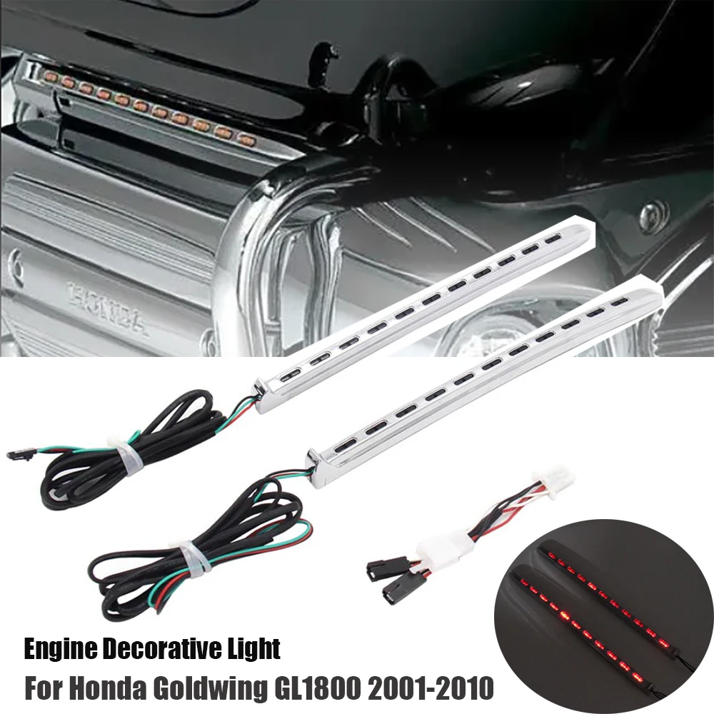 

For Honda Goldwing GL1800 2001-2010 2002 2003 2004 2005 2006 2007 2008 2009 Left & Right LED Running Fairing Light