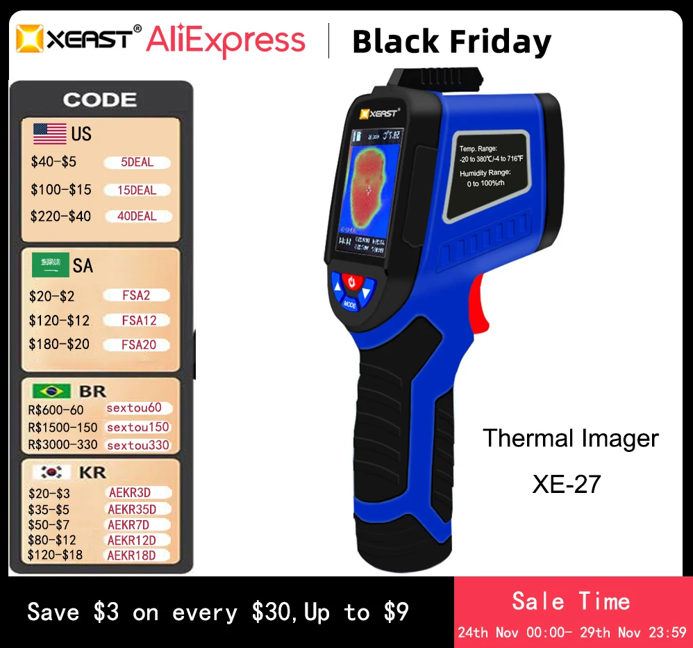 휴대용 열 이미 저 적외선 이미징 카메라 USB 인터페이스 XE-26 시리즈 누설 검사 및 유지 보수 Infrare