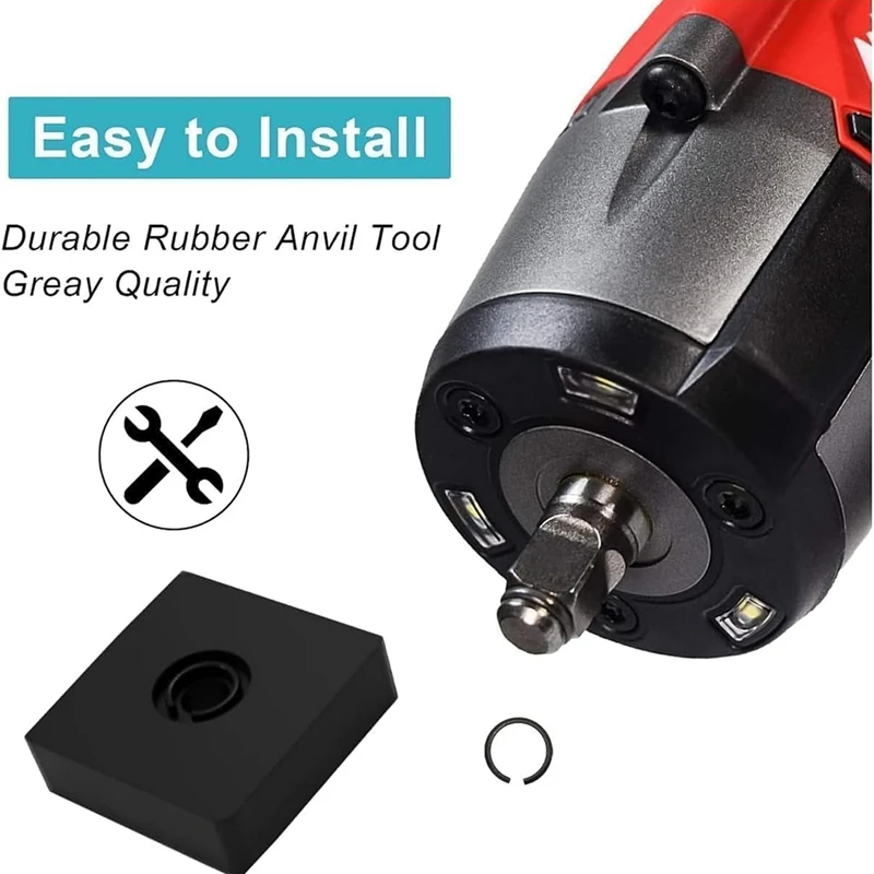 A25F-3/8Inch Impact Retaining Ring Clip Impact Friction Ring With O-Ring For Milwaukee Electric/Pneumatic Type Impact Wrench