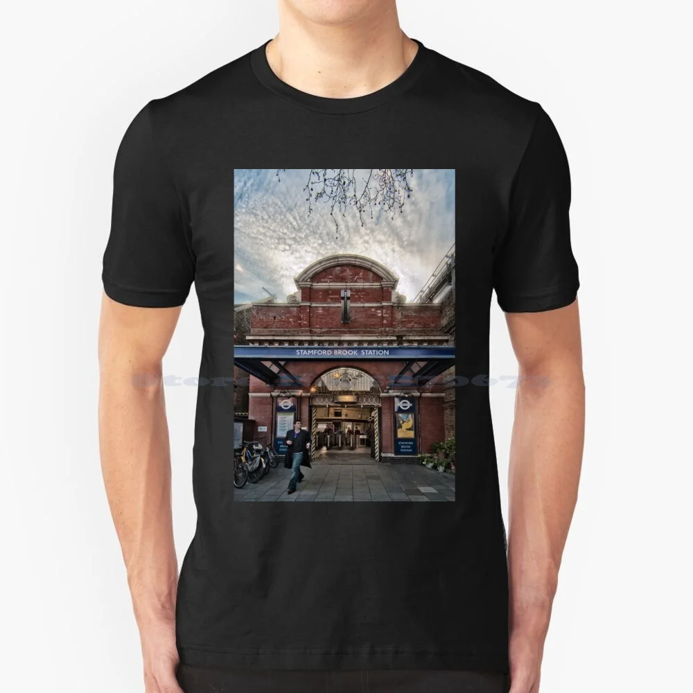 Stamford Brook Tube Station T Shirt 100% cotone Tee London Underground Tube Travel Souvenir Metro Station Train England gran bretagna