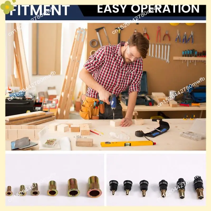 LDHL Rivet Nut Pulling Tool Rivetto Dado Pistola Adattatore per trapano Strumento Rivetto Dado di serraggio e fissaggio M3 M4 M5 M6 M8 M10 Strumento per rivetti