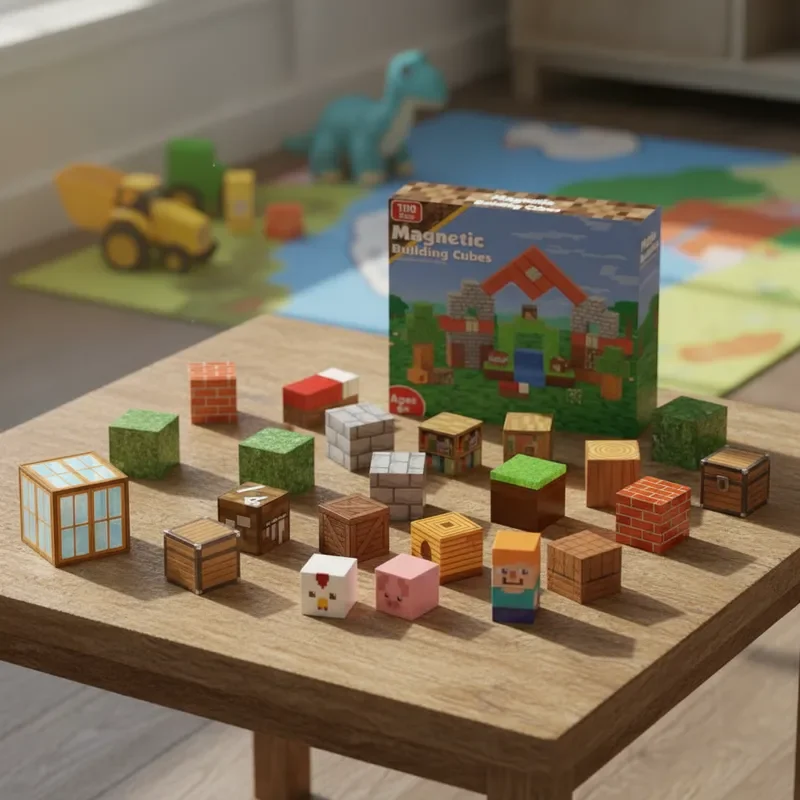 الجذعية التعليمية هدية 100 قطعة اللبنات المغناطيسي الحيوان منزل نموذج تجميع مجاني لتقوم بها بنفسك ثلاثية الأبعاد ديكور إبداعي لعب للأطفال