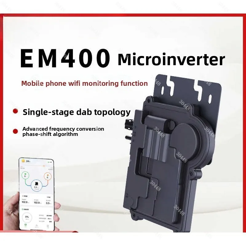400W Solar Micro Inverter Grid Tie MPPT Pure Sine Wave Smart WIFI Monitoring IP65 Waterproof For Home Balcony PV System